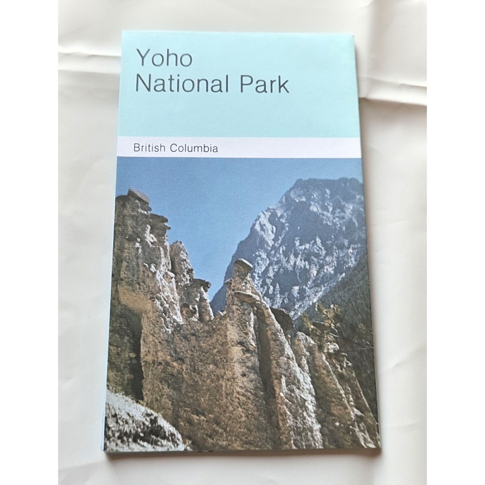 Vintage Yoho National Park British Columbia Canada Brochure Map Parks Canada